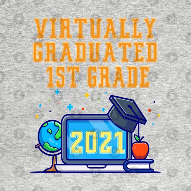 Kids Virtually Graduated 1st Grade in 2021 by artbypond